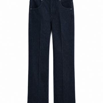 Dark Rinse Wide-Leg Straight-Fit Jeans