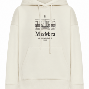 Off-White Graphic Hooded Sweatshirt - Relaxed Fit