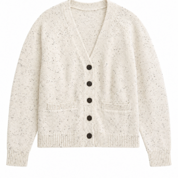 Off-White Speckled Cardigan